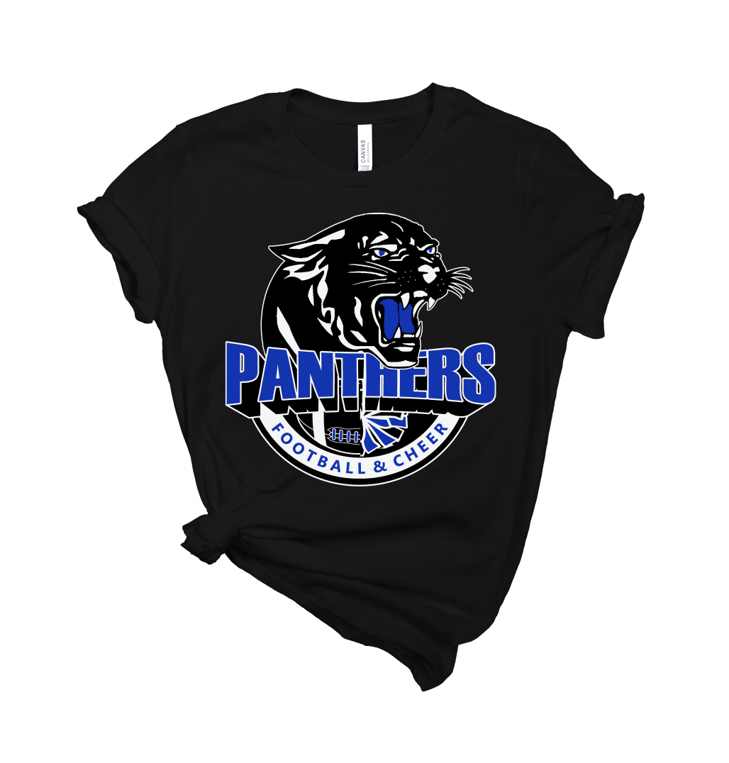 Panthers Football & Cheer Logo Tee - Adult and Youth