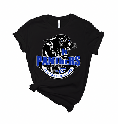 Panthers Football & Cheer Logo Tee - Adult and Youth