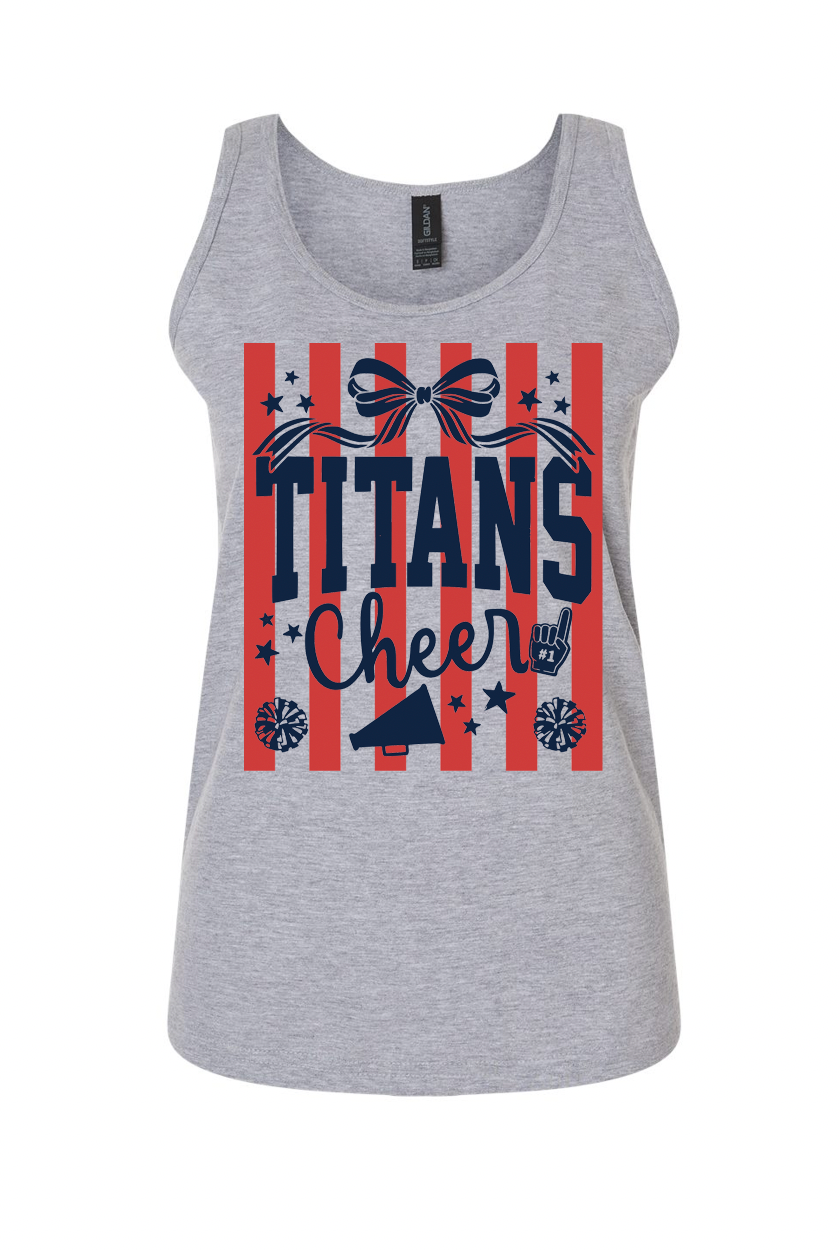 Striped Titans Cheer Icons Tank