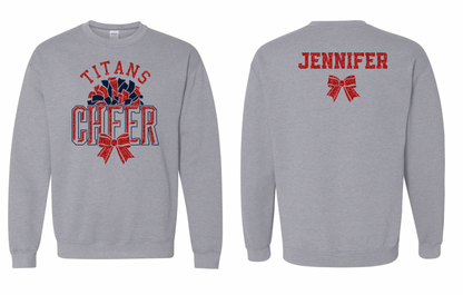 Titans Cheer Shadow Personalized Crewneck Sweatshirt
