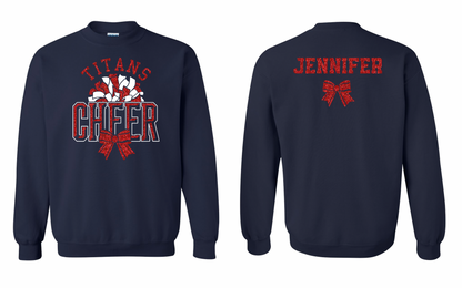 Titans Cheer Shadow Personalized Crewneck Sweatshirt