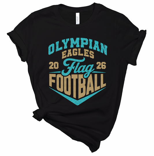 Olympian Eagles Flag Football Chevron Tee