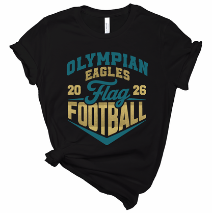 Olympian Eagles Flag Football Chevron Tee