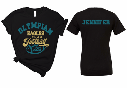 Personalized Name/Number Olympian Eagles Flag Football Tee
