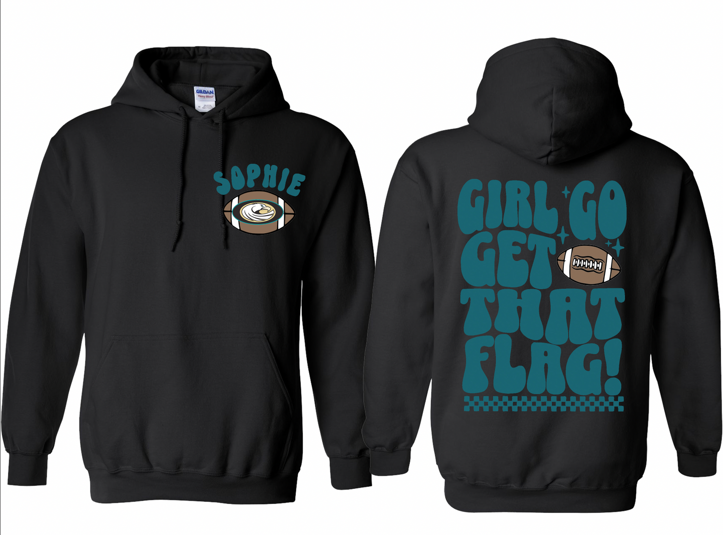 Girl Get That Flag Hooded Sweatshirt