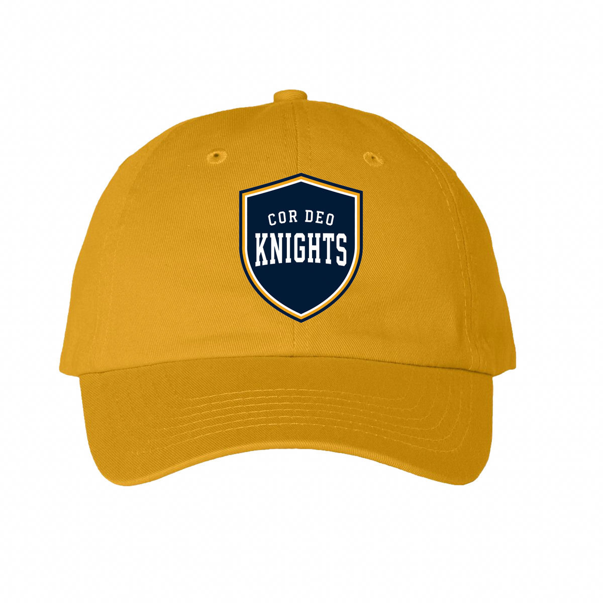 Cor Deo Knight Shield 6-Panel Hat  - Gold