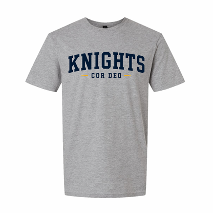 Cor Deo Knights Tee - Heather Grey