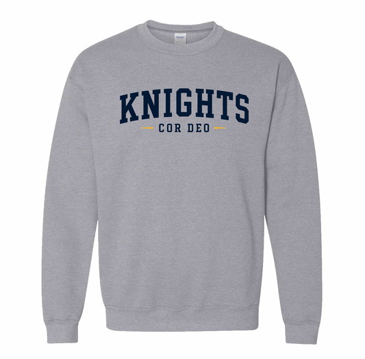 Cor Deo Knights Crewneck Sweatshirt - Heather Grey