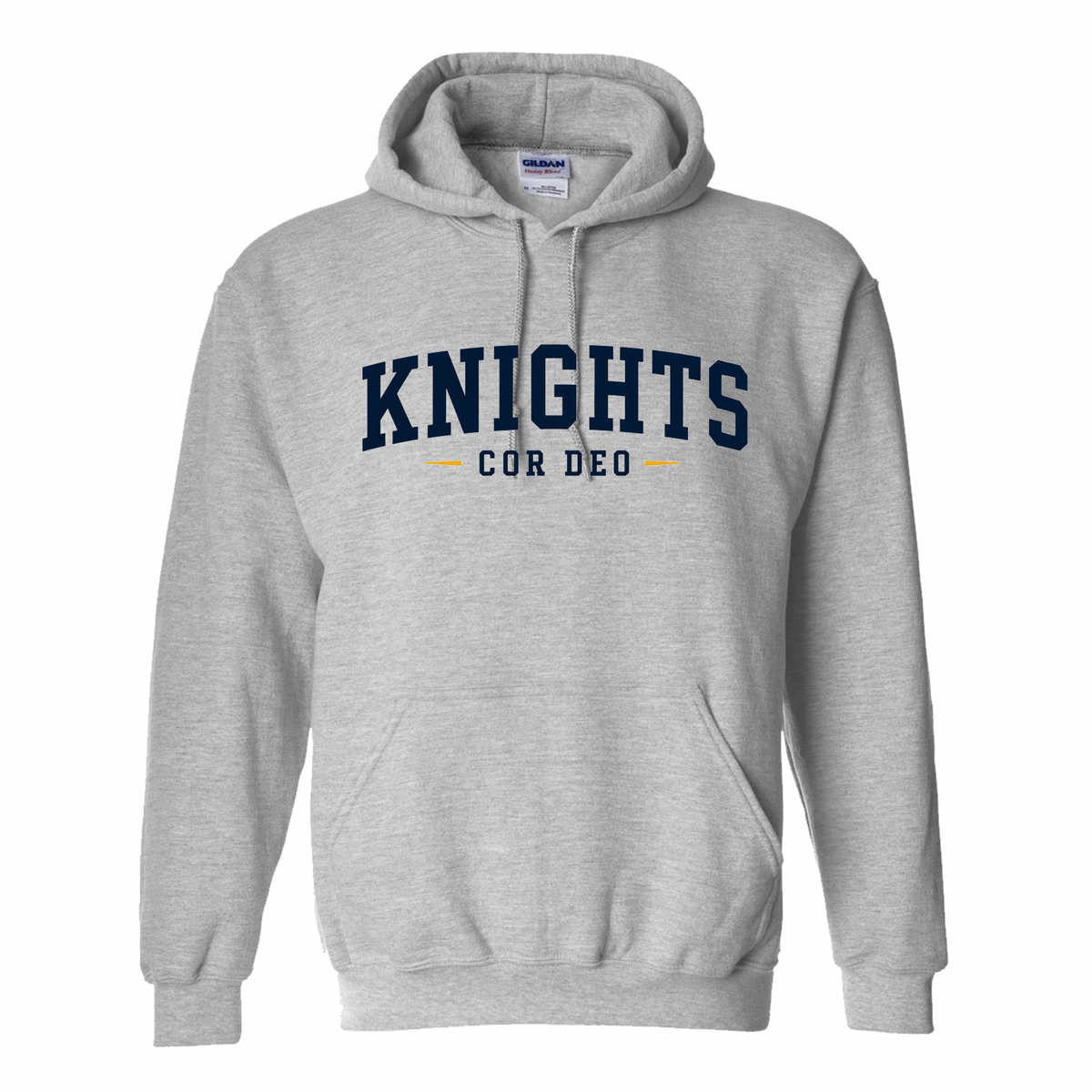 Cor Deo Knights Hooded Sweatshirt - Heather Grey