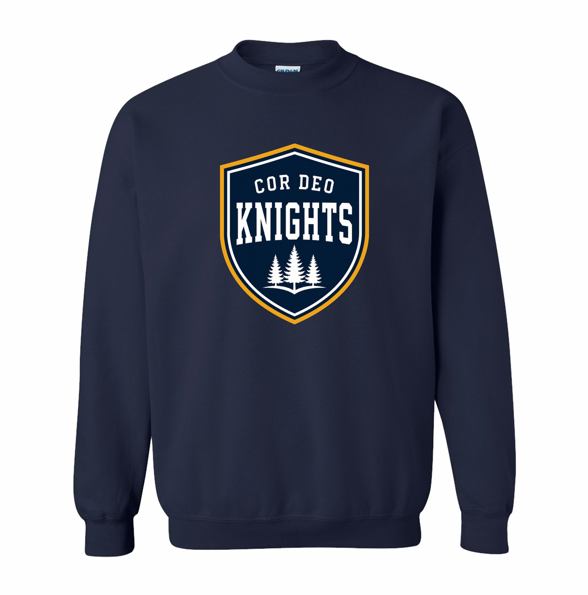 Cor Deo Knights Shield Crewneck Sweatshirt - Navy