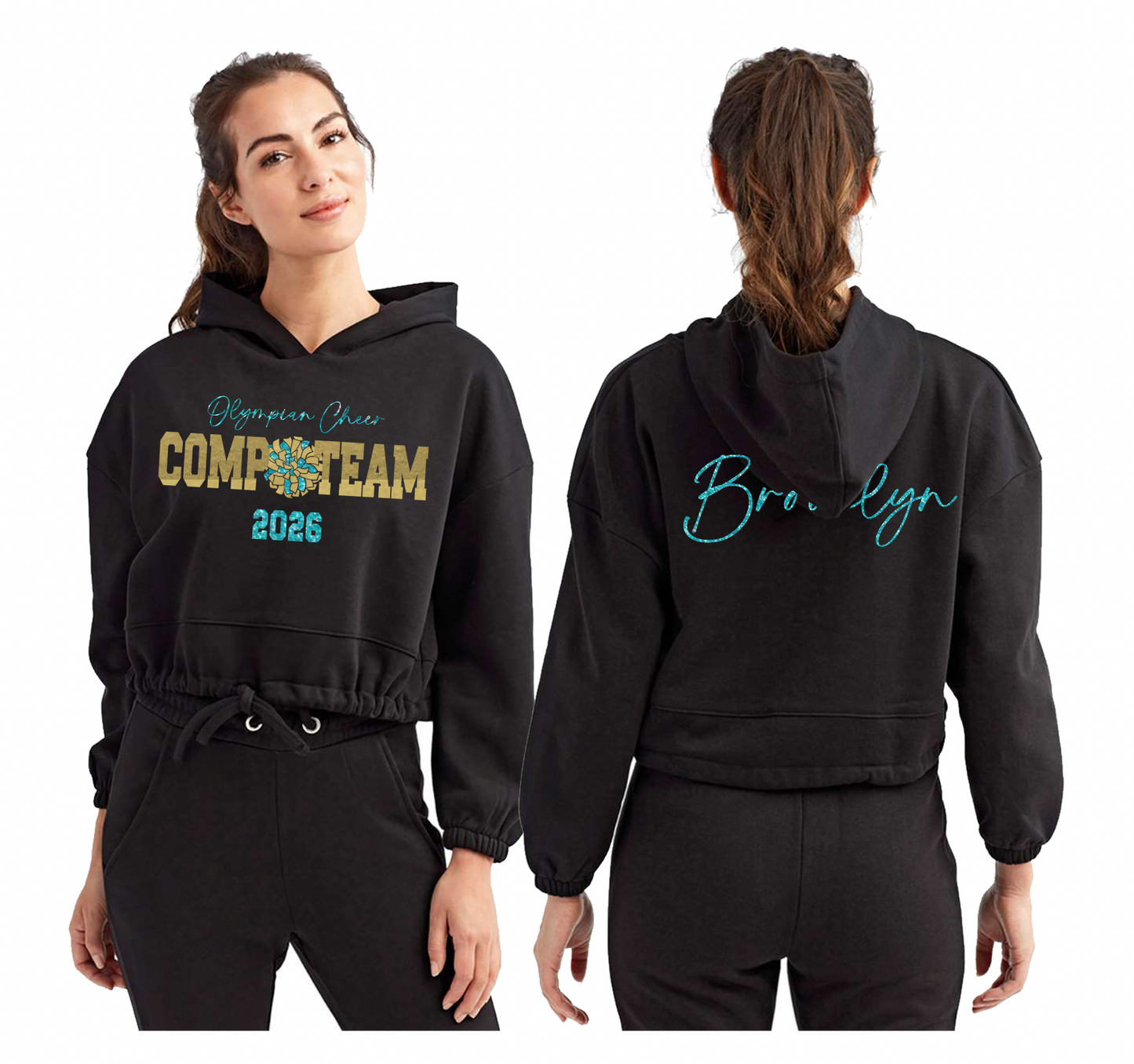 Olympian Eagles Comp Team Cropped Hoodie