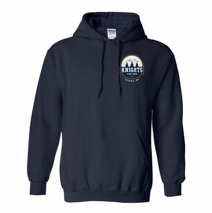 Cor Deo Knights Pocket Design Hooded Sweatshirt - Navy