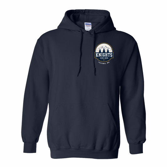 Cor Deo Knights Pocket Design Hooded Sweatshirt - Navy