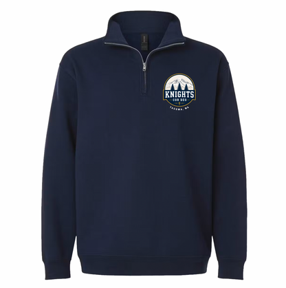 Cor Deo Knights Pocket Decal Quarter Zip Sweatshirt - Navy
