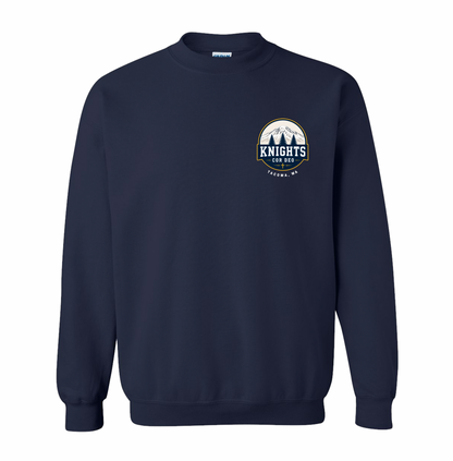 Cor Deo Knights Pocket Design Crewneck Sweatshirt - Navy