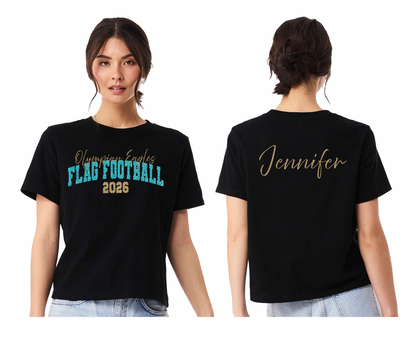 Personalized  Olympian Eagles Flag Football Boxy Tee