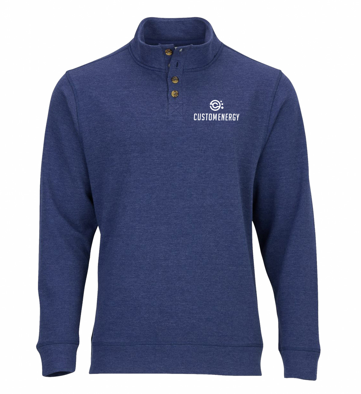 Men's Henley Button Sweatshirt
