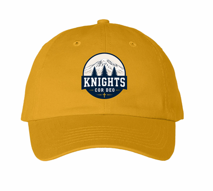 Cor Deo Knight Tree Logo 6-Panel Hat  - Gold