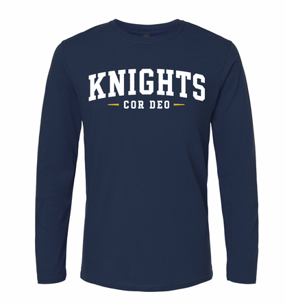 Cor Deo Knights Long Sleeve Tee - Navy