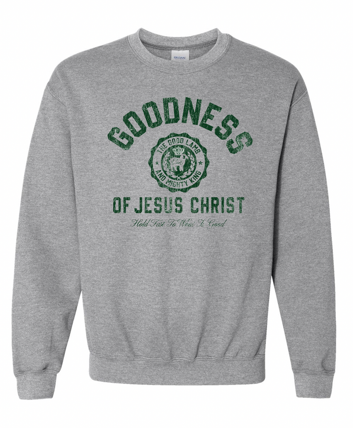 Vintage Printed Faith Sweatshirt | Goodness of Jesus Christ