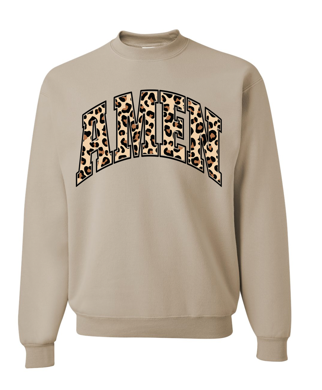 Leopard AMEN Crewneck Swetashirt