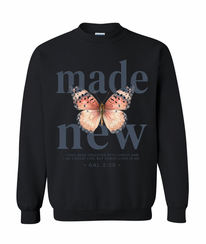 Made New Crewneck Sweatshirt | I Have Been Crucified With Christ Gal 2:20