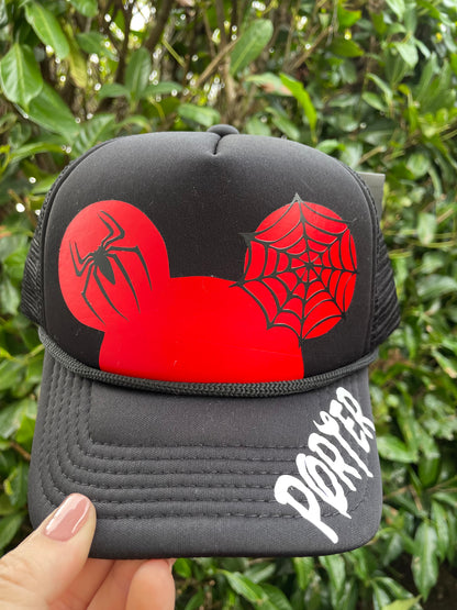 Spider-Man Adult Personalized Disney Trucker Hats  - Adult and Youth