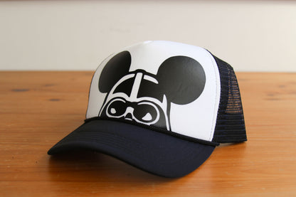 Personalized Star Wars Darth Mickey and Minnie Disney Trucker Hats  - Adult and Youth